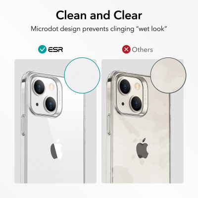 Ốp Lưng dành cho iPhone 14 Pro / 14 Pro Max/ 14/ 14 Plus/  ESR Project Zero Clear Case Trong Suốt Chống Ố Vàng - Kèm Combo Kính Cường Lực Màn Hình và Camera- Hàng Chính Hãng