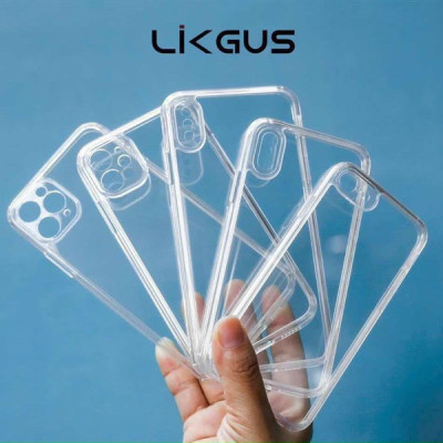 Ốp lưng trong suốt bảo vệ camera chống sốc chống ố dành cho iPhone X/Xs, Xs Max, 11, 11 Pro, 11 Pro Max, 12/12 Pro. 12 Pro Max, 13, 13 Pro, 13 Pro Max hiệu Likgus - Hàng nhập khẩu