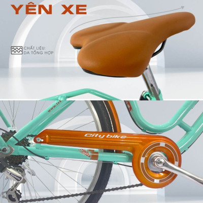 Xe đạp TEKKO C200S 26 inch, Khung thép cao cấp (Phù hợp với người cao từ 1m45 trở lên)