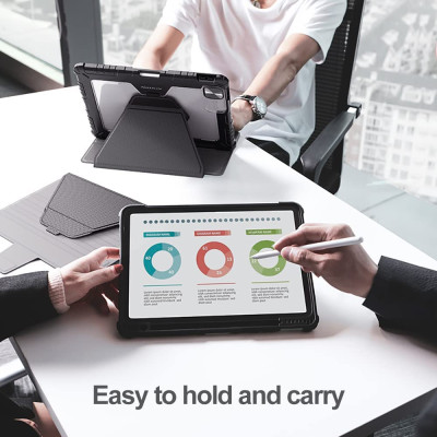 Bao da ốp lưng cho iPad Pro 11 inch / iPad Pro 12.9 inch 2020/2021/2022 đa chức năng có thể tháo rời từ tính Nillkin Magnetic Bumper - Hàng chính hãng
