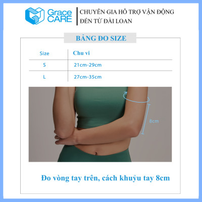 Đai Bảo Vệ Khuỷu Tay Grace Care ED320 – Đan 3D Đàn Hồi, Giảm Đau, Hỗ Trợ Vận Động