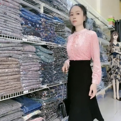 Đầm liền eo cao tựa set áo sơ vin chân váy Myqlothing.