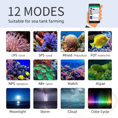 Đèn led biển Week Aqua Z Sea Marine Z400 quang phổ bể nước mặn san hô cá biển