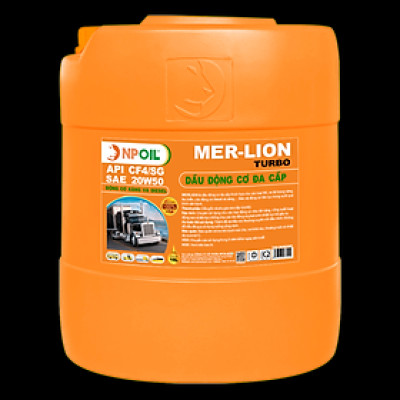 Dầu động cơ xe tải, tàu thuyền MER-LION - CF4/SG - 20W50 - 18L/25L (Xô/Can) - Hàng chính hãng
