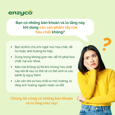 Nước Tẩy Nhà Vệ Sinh Sinh Học ENZYCO 860ml - Chiết Xuất Bồ Hòn Và Enzyme Dứa, Hương Thơm Từ Khuynh Diệp
