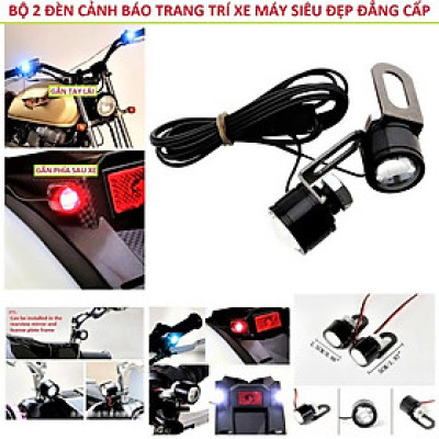 Combo 2 Đèn LED Trang Trí Xe Máy – Lắp Chân Gương Cực Dễ, Gắn Góc Cây Cảnh Cũng Chuẩn