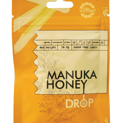 Kẹo Gừng Mật Ong Manuka Only Nature 16.5gr Phiên Bản Mới (5 viên/ Túi)
