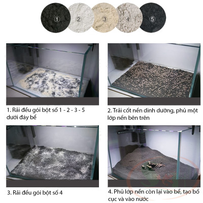 Bộ doping Netlea phụ gia dinh dưỡng lót nền setup bể thủy sinh mới