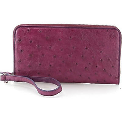 Ví Nữ Da Đà Điểu 1 Khóa Đại Huy Hoàng HT3451 (19 x 10,5 cm) - Tím