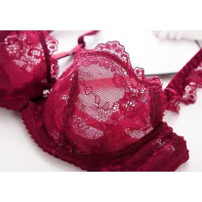 Bộ Đồ Lót Ren Siêu Mỏng Có Gọng Không Đệm