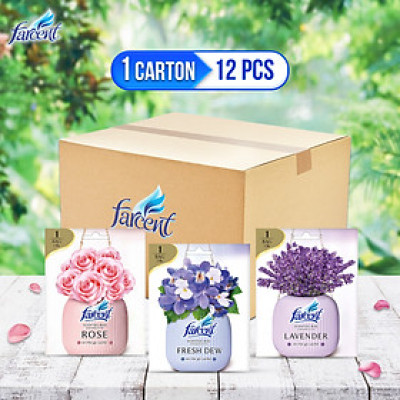 THÙNG 72 Túi thơm tủ quần áo khử mùi, chống ẩm Farcent (Hương Ban Mai/Hoa Hồng /Hoa Oải Hương) 10g