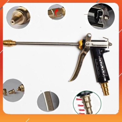 ️Evoucher Bộ dây vòi xịt nước rửa xe, tưới cây , tăng áp 3 lần, loại 7m, 10m 206318 đầu đồng,cút,nối nhựa+  đai
