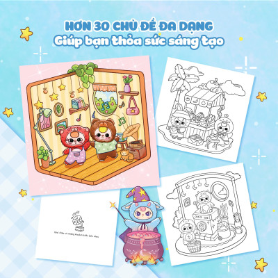Sách - Secret Corner - Baby Three Coloring - Góc Bí Mật Baby Three