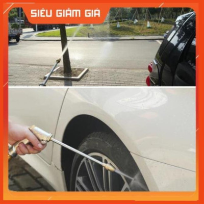 Bộ dây vòi xịt nước rửa xe,tưới cây .tăng áp 3 lần,loại 3m,5m 206701-2đầu đồng,cút,nối đồng+ tặng túi đựng bút 