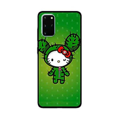 Ốp Lưng Dành Cho Samsung Galaxy S20 Plus mẫu Kitty Nền Xanh - Hàng Chính Hãng