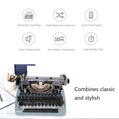 Bàn phím Bluetooth Ajazz 308i Nắp phím tròn 10m Kết nối Bluetooth 84 Phím cho Windows 2000, Windows XP, Windows ME