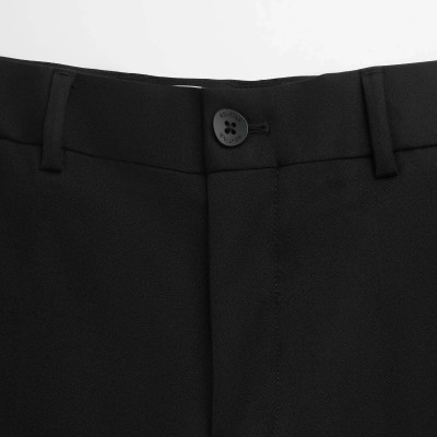 Quần vải / Quần tây nam màu Đen ống suông Form Slim - RT 10F24PFO044 | ROUTINE CÀ MAU