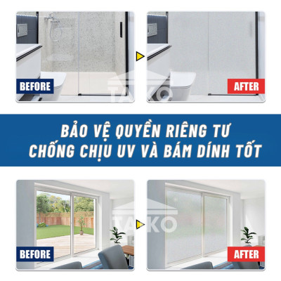 18 Kg Keo Sơn Mờ Kính Chống Nhìn Trộm TAIKOMI, Keo Sơn Bóng Mờ Kính Văn Phòng, Mờ Kính Cửa Sổ, Nhà Tắm, Phòng Ngủ