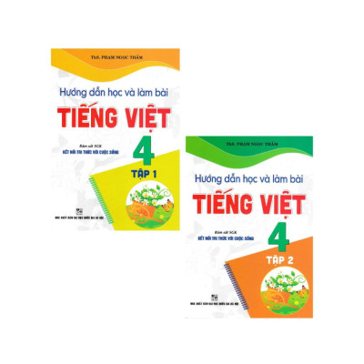 Combo hướng dẫn học và làm bài tiếng việt 4 - tập 1 + 2 (bám sát sgk kết nối tri thức với cuộc sống) (2 cuốn) (HA)