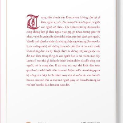 Sách Bìa cứng - Nhân sinh quan của Dostoevsky - KM165