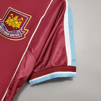 Áo Bóng Đá Retro West Ham United 1999/2001 - Sân Nhà bản cao cấp vải Cotton Polyester