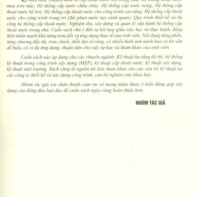 Cấp Thoát Nước Trong Tòa Nhà 