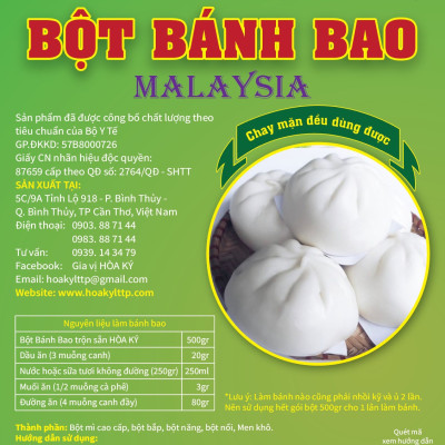 Bột Bánh Bao Hòa Ký 500gr