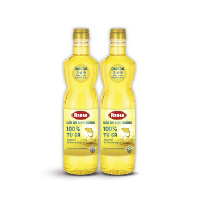 Combo 2 chai dầu ăn dinh dưỡng Ranee 950ml (950ml/chai x 2 chai)