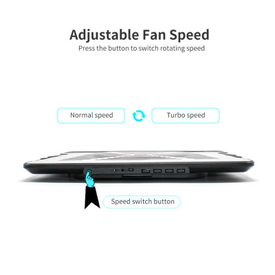 Giá đỡ máy tính xách tay thông gió Bảng tản nhiệt bằng nhôm với ánh sáng xanh lam (Bạc) Oimaster