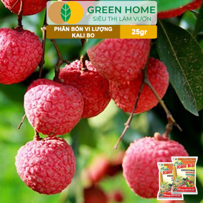 Phân Bón Kali Bo Greenhome, Gói 25g, Kích Thích Ra Hoa, Giảm Rụng Trại Non, Nuôi Quả To, Chắc Ruột, Tăng Độ Ngọt
