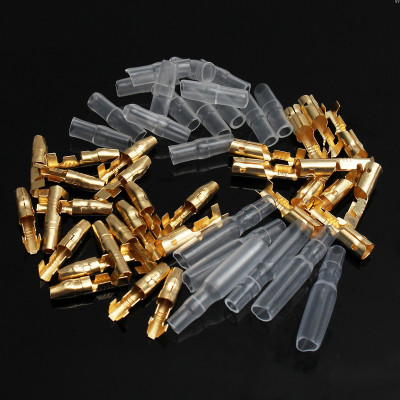 Set 50 Cặp Đầu Nối Dây Điện Cách Nhiệt 3.9mm Cho Xe Máy, Ôtô (Đực + Cái)