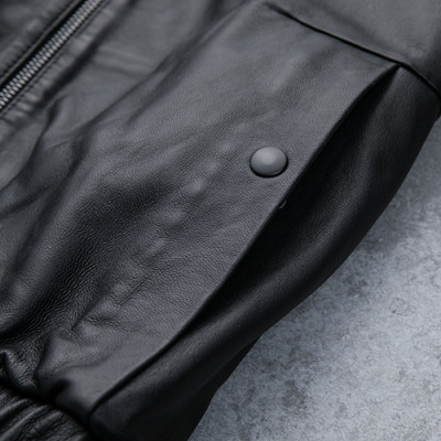 Áo khoác da nam có nón chống thấm nước SITAKI cao cấp AD29