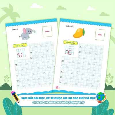 Sách - Cùng Khủng Long Học Nét Cơ Bản - Nét, Số, Chữ Cái Đầu Tiên - Combo 3 Cuốn - Tặng Kèm Sticker Bé Trai - Megabook
