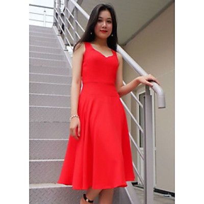 Đầm Nữ Không Tay F’Amor - Đỏ