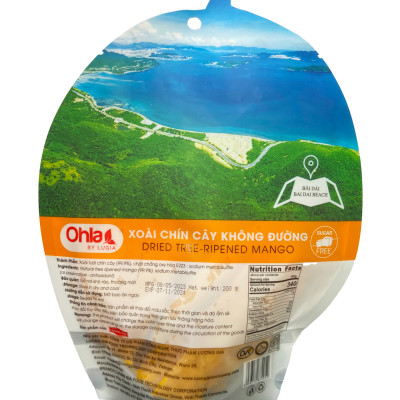 Xoài chín cây không đường Ohla( túi trái xoài)_200g