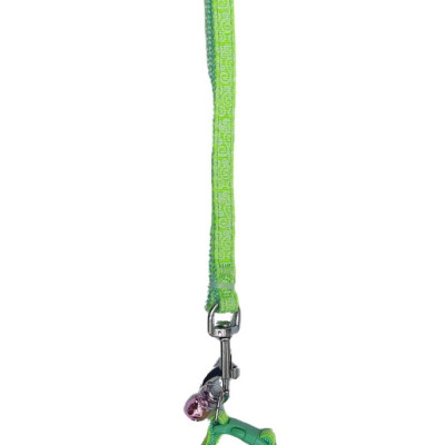 Dây dắt kèm vòng cổ có chuông cho Chó Mèo Dưới 5kg Bản rộng 1cm Dài 120cm Zichen In hình bất kỳ Chất liệu dù cao cấp