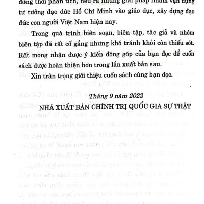 Xây dựng con người Việt Nam theo di chúc của chủ tịch Hồ Chí Minh
