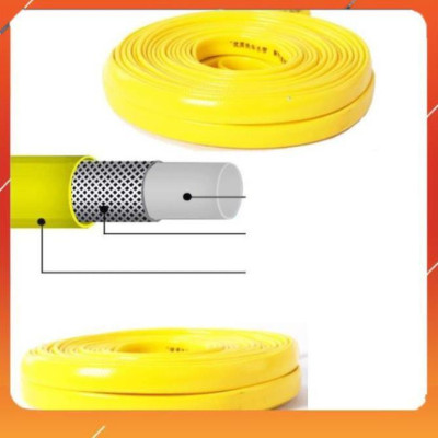 ️Evoucher Bộ dây vòi xịt nước rửa xe, tưới cây , tăng áp 3 lần, loại 7m, 10m 206701 đầu đồng,cút đồng+  móc khoá