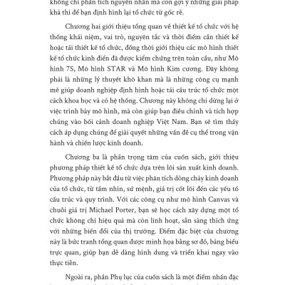 Sách - Thiết Kế Tổ Chức Dựa Trên Lõi Kinh Doanh - Công Thức Vàng Để Quản Trị Và Vận Hành Doanh Nghiệp Hiệu Quả