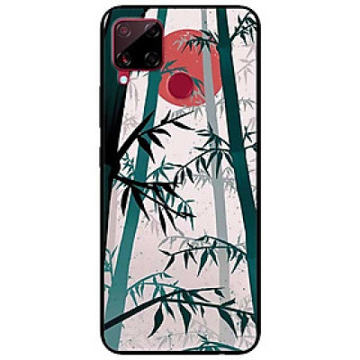 Ốp lưng dành cho Realme C15 mẫu Trúc Trăng Đỏ