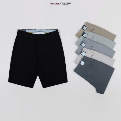 Quần Short Kaki Nam VIỆT PHÁP Form Basic Chất liệu Cotton mềm mịn hút mồ hôi tốt 15501