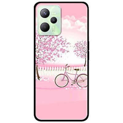 Ốp lưng dành cho Realme C35 mẫu Xe Đạp Nền Hồngg