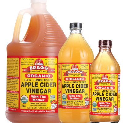 [Tặng ống hút inox] Dấm táo Bragg Organic bổ sung lợi khuẩn