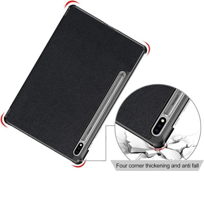 Case Bao da chống sốc cho Samsung Galaxy Tab S8 2022 / Tab S7 2020 11 inch có ngăn đựng S-Pen hiệu HOTCASE thiết kế siêu mỏng hỗ trợ Smartsleep, gập nhiều tư thế, tản nhiệt tốt - hàng nhập khẩu