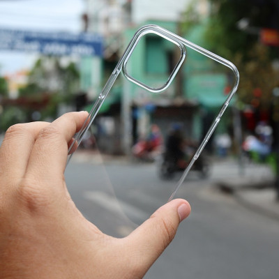 Ốp lưng siêu mỏng 0.3mm chống ố cho iPhone 17 Pro Max / 17 Pro / 17 Air / 17 / 16 Pro Max / 16 Pro / 16 Plus / 16 hiệu Memumi Crystal thiết kế ôm sát máy, chống sốc , chống trầy xước - Hàng nhập khẩu 