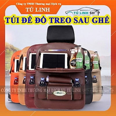 Túi để đồ sau ghế tiện dụng bằng da cao cấp cho xe hơi