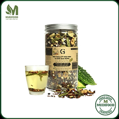 [Vị Khổ Qua Rừng] - Trà Gạo Lứt Đậu Đen GUfoods Hũ 500g - Hỗ Trợ Giấc Ngủ, Cải Thiện Tinh Thần, Tốt Cho Sức Khoẻ