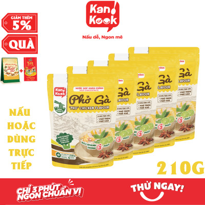 Nước Xốt (Sốt) Cô Đặc Vị Phở Gà KanKook Gói 210g Nấu/Trộn Ăn Liền Vị Hoàn Chỉnh Chuẩn Vị Phở Sài Gòn
