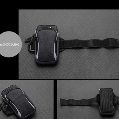 Đai Đeo Tay Chạy Bộ, Bao, Túi Đựng Điện Thoại Tới 6.5 Inch Cao Cấp Teement, Chạy Bộ, Tập Thể Dục, Thể Thao, Chống Thấm Nước , Ngăn Chặn Mồ Hôi Hiệu Quả, Có Jack Cắm Tay Nghe - Hàng Chính Hãng