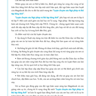 Luyện Chuyên Sâu Ngữ Pháp Và Bài Tập Tiếng Anh 6 - Tập 2 (Theo Chương Trình Global Success)